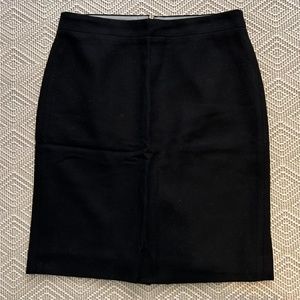 J. Crew | Black Wool Pencil Skirt, Size 4